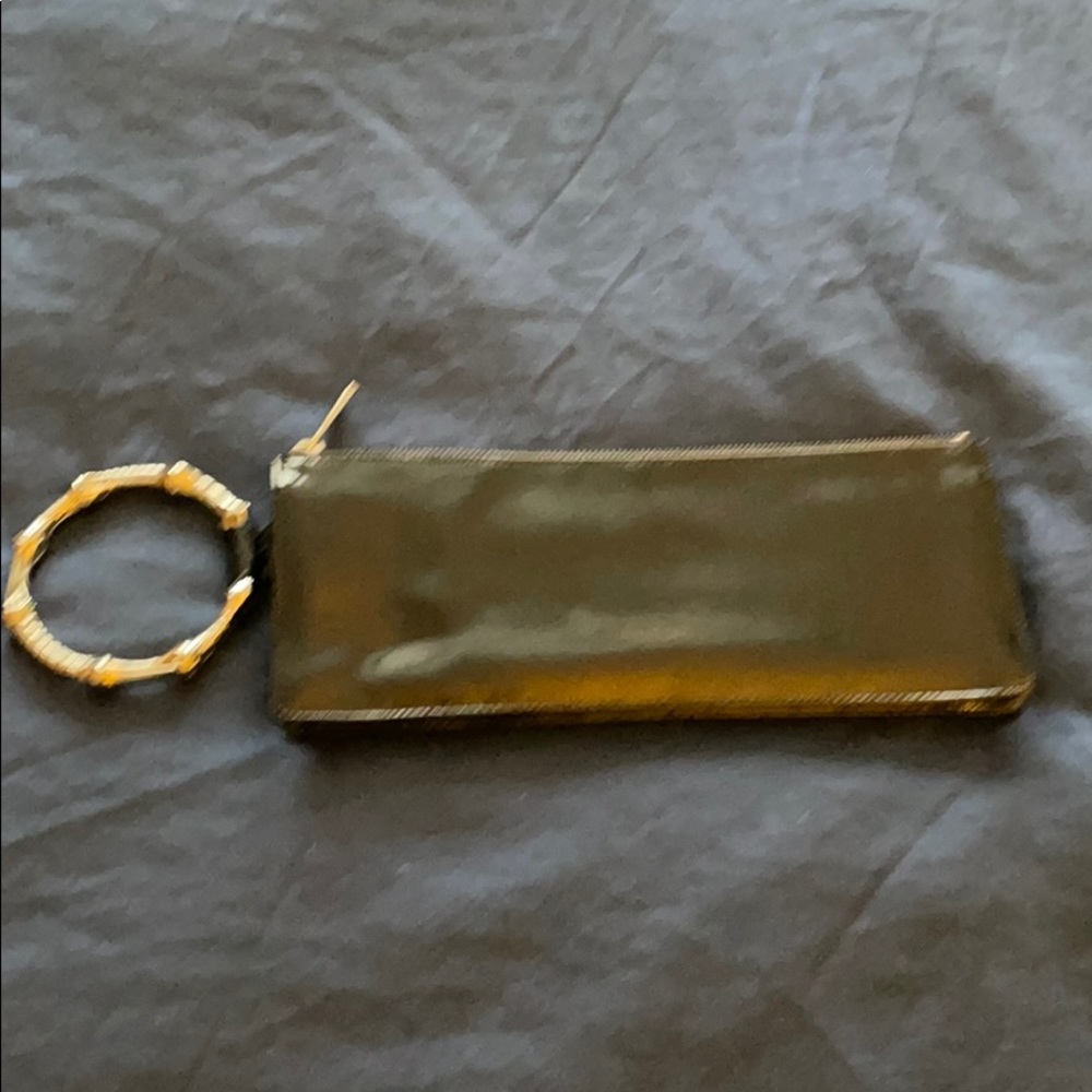 Trina Turk Wristlet Black Patent Leather Bag